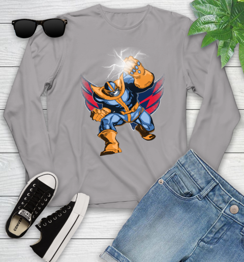 Washington Capitals NHL Hockey Thanos Avengers Infinity War Marvel Youth Long Sleeve 5