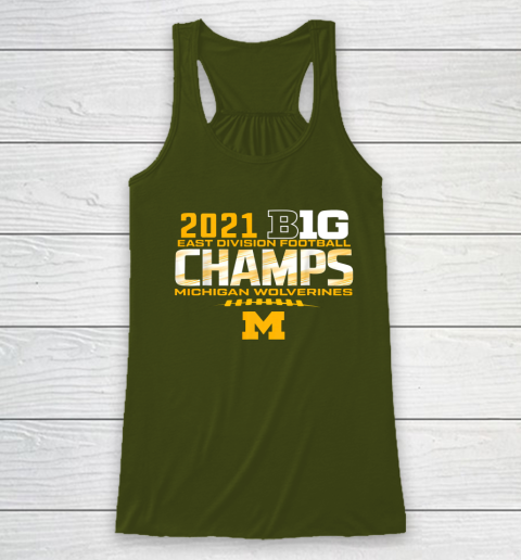 Michigan Big Ten 2021 East Division Champ Champions Racerback Tank 9