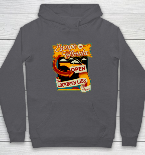Escape To Florida Shirt Ron DeSantis (Print on front and back) Hoodie 4