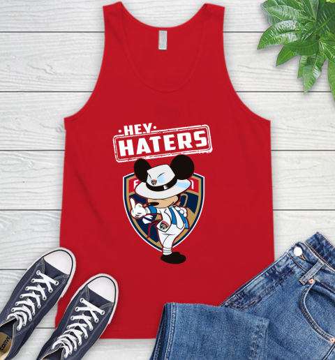 NHL Hey Haters Mickey Hockey Sports Florida Panthers Tank Top 5