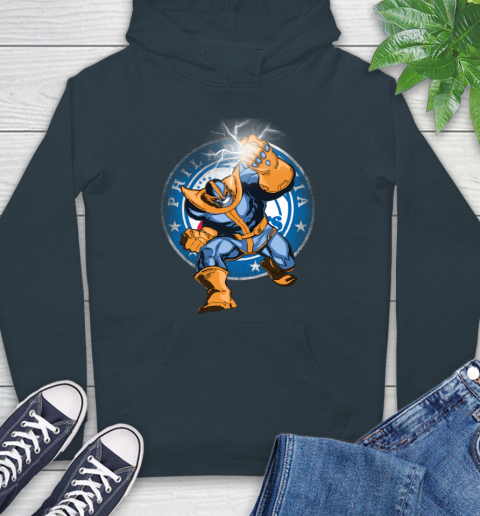 Philadelphia 76ers NBA Basketball Thanos Avengers Infinity War Marvel Hoodie 7