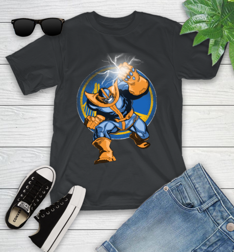 Golden State Warriors NBA Basketball Thanos Avengers Infinity War Marvel Youth T-Shirt