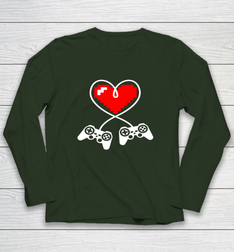 This Is My Valentine Pajama Shirt Gamer Controller Long Sleeve T-Shirt 3