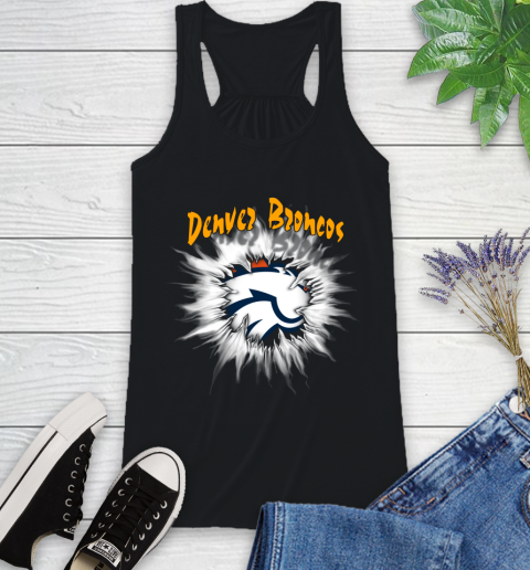 Denver Broncos NFL Football Adoring Fan Rip Sports Racerback Tank