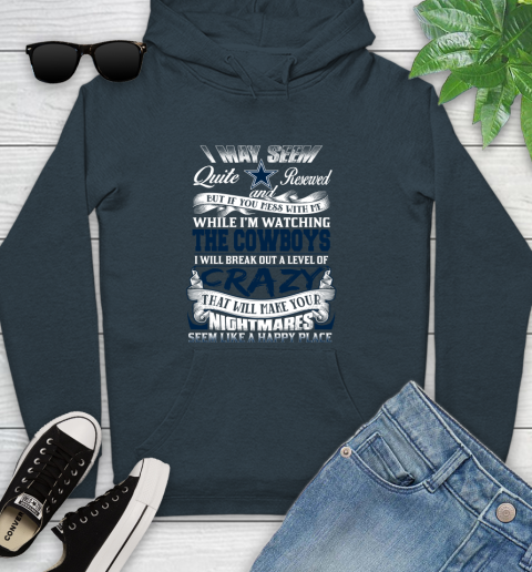 Dallas Cowboys NFL Football Don't Mess With Me While I'm Watching My Team Youth Hoodie 10