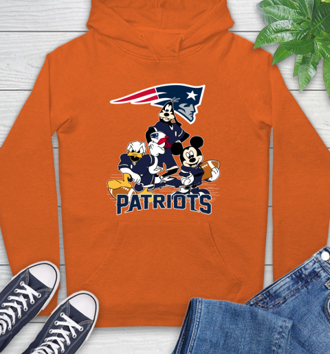 NFL New England Patriots Mickey Mouse Donald Duck Goofy Football Shirt Hoodie 4