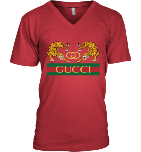 red polo v neck t shirt