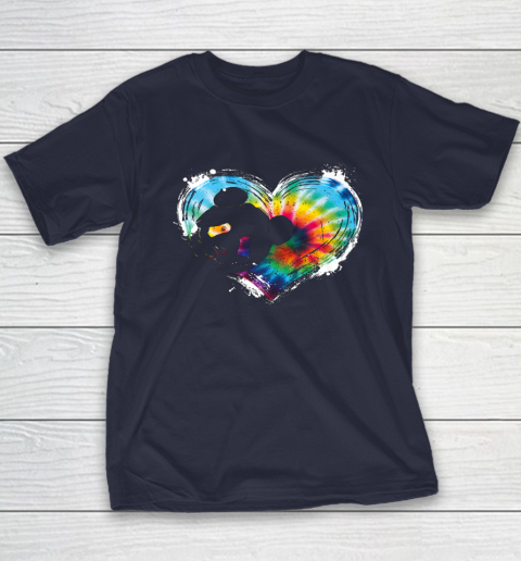 Valentine Day Panda Animal Lover Asian Bear Wildlife Tie Dye Youth T-Shirt 2