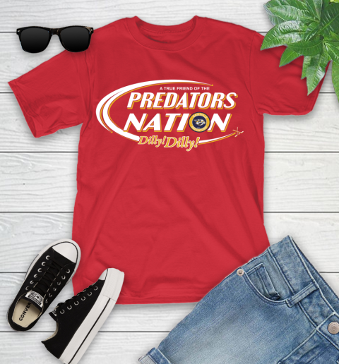 NHL A True Friend Of The Nashville Predators Dilly Dilly Hockey Sports Youth T-Shirt 13