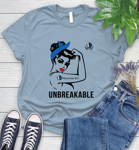 Nba Dallas Mavericks Girl Unbreakable Basketball Sports Women S T