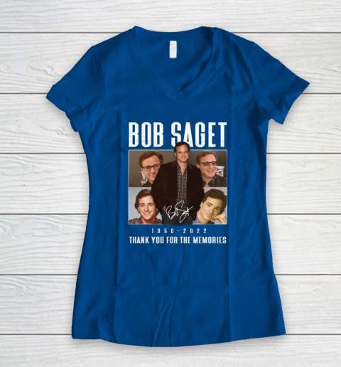Bob Saget 1956  2022 Thank You For The Memories Women's V-Neck T-Shirt 12