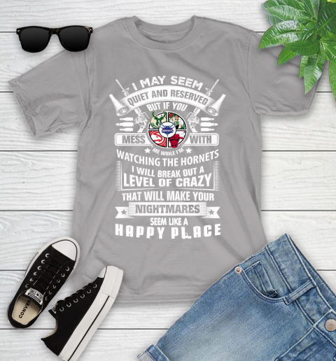 Charlotte Hornets NBA Basketball Don't Mess With Me While I'm Watching My Team Sports Youth T-Shirt 4