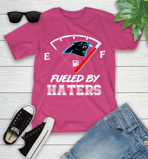 Carolina Panthers NFL Football Fueled By Haters Sports Youth T-Shirt 11