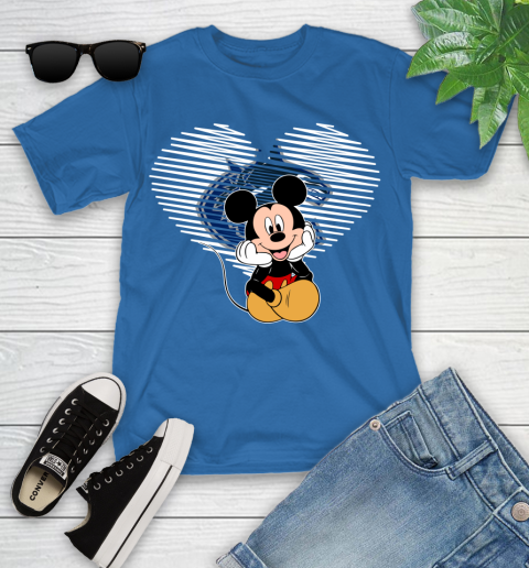 NHL Vancouver Canucks The Heart Mickey Mouse Disney Hockey Youth T-Shirt 12