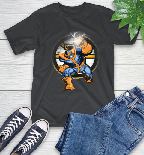 Boston Bruins NHL Hockey Thanos Avengers Infinity War Marvel T-Shirt