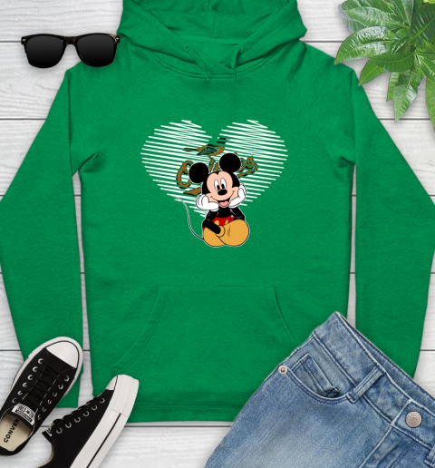 MLB Baltimore Orioles The Heart Mickey Mouse Disney Baseball T Shirt_000 Youth Hoodie 9