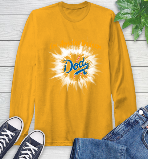Los Angeles Dodgers MLB Baseball Adoring Fan Rip Sports Long Sleeve T-Shirt 2