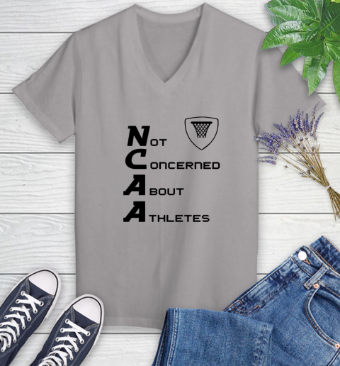 Not Concerned About Athletes Women's V-Neck T-Shirt 2