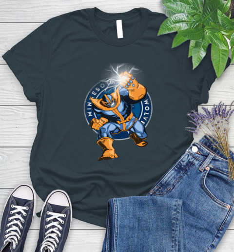 Minnesota Timberwolves NBA Basketball Thanos Avengers Infinity War Marvel Women's T-Shirt 11