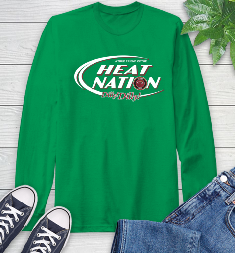 NBA A True Friend Of The Miami Heat Dilly Dilly Basketball Sports Long Sleeve T-Shirt 8
