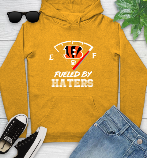 Cincinnati Bengals NFL Football Fueled By Haters Sports Youth Hoodie 2