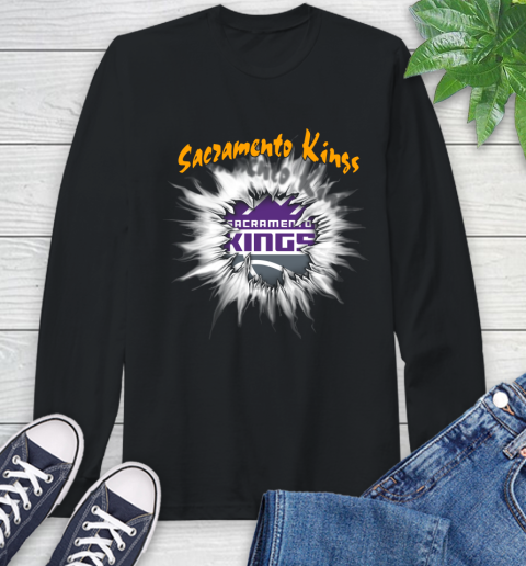 Sacramento Kings NBA Basketball Rip Sports Long Sleeve T-Shirt
