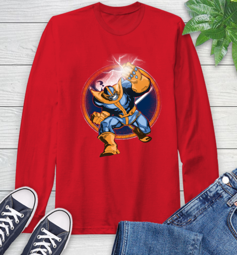 Buffalo Sabres NHL Hockey Thanos Avengers Infinity War Marvel Long Sleeve T-Shirt 11