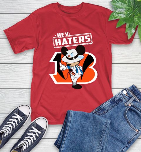 NFL Hey Haters Mickey Football Sports Cincinnati Bengals T-Shirt 11