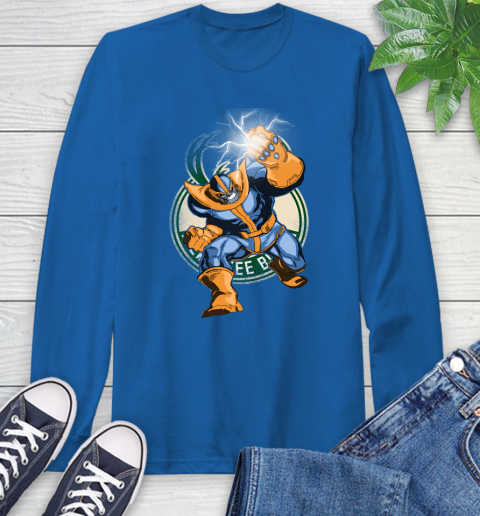 Milwaukee Bucks NBA Basketball Thanos Avengers Infinity War Marvel Long Sleeve T-Shirt 10