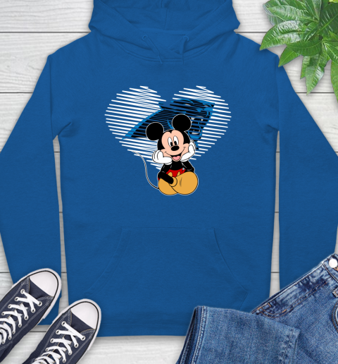 NFL Carolina Panthers The Heart Mickey Mouse Disney Football T Shirt_000 Hoodie 9