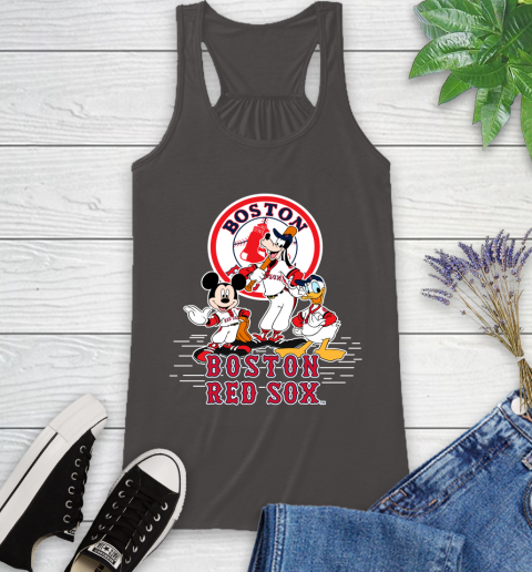 MLB Boston Red Sox Mickey Mouse Donald Duck Goofy Baseball T Shirt Racerback Tank 11