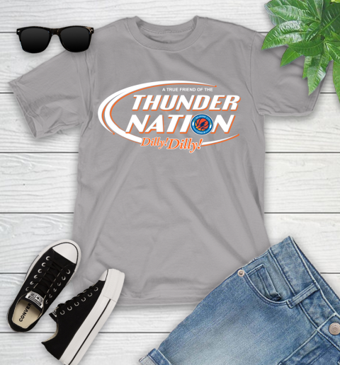 NBA A True Friend Of The Oklahoma City Thunder Dilly Dilly Basketball Sports Youth T-Shirt 4