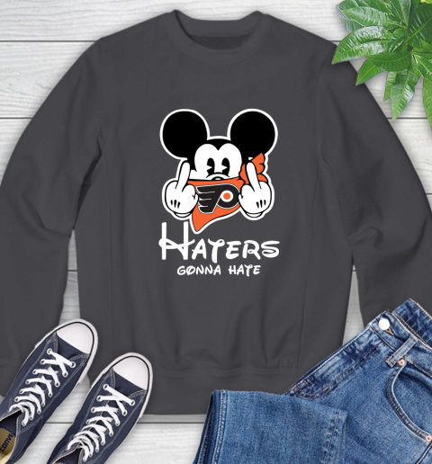 NHL Philadelphia Flyers Haters Gonna Hate Mickey Mouse Disney Hockey T Shirt Sweatshirt 6