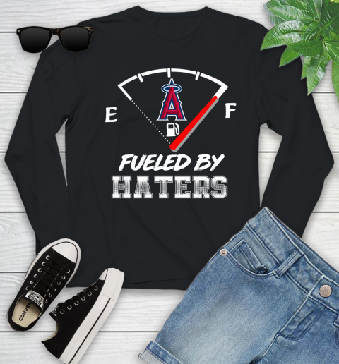 Los Angeles Angels MLB Baseball Fueled By Haters Sports Youth Long Sleeve
