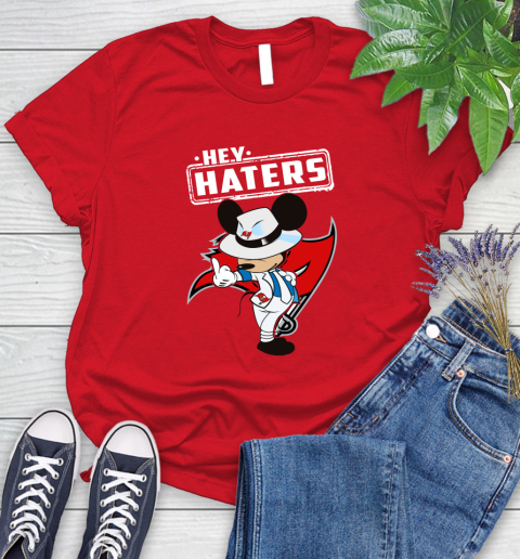 NFL Hey Haters Mickey Football Sports Tampa Bay Buccaneers Women's T-Shirt 13