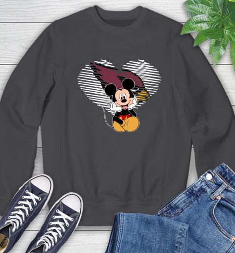 NFL Arizona Cardinals The Heart Mickey Mouse Disney Football T Shirt_000 Sweatshirt 6