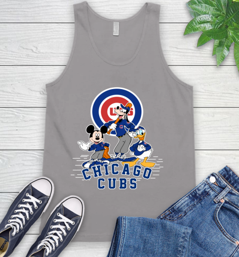MLB Chicago Cubs Mickey Mouse Donald Duck Goofy Baseball T Shirt Tank Top 3