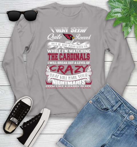 Arizona Cardinals NFL Football Don't Mess With Me While I'm Watching My Team Youth Long Sleeve 5