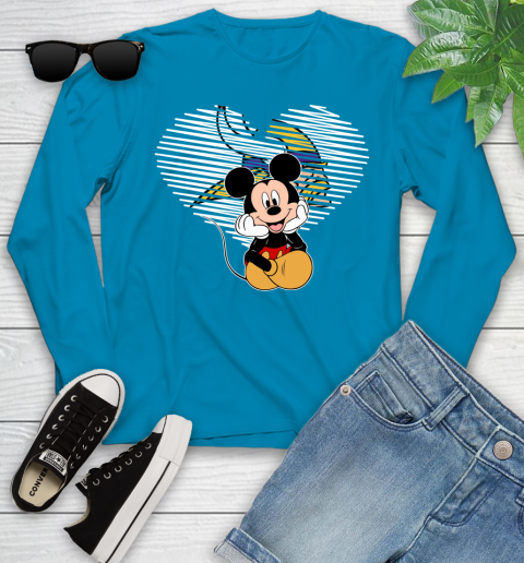 NFL Minnesota Vikings The Heart Mickey Mouse Disney Football T Shirt_000 Youth Long Sleeve 8