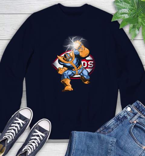 Cincinnati Reds MLB Baseball Thanos Avengers Infinity War Marvel Sweatshirt 2