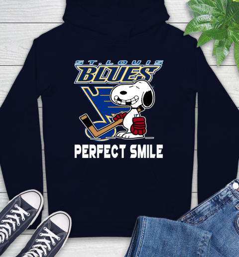 NHL St.Louis Blues Snoopy Perfect Smile The Peanuts Movie Hockey T Shirt Hoodie 3