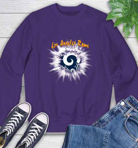 Los Angeles Rams NFL Football Adoring Fan Rip Sports Sweatshirt 4