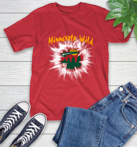 Minnesota Wild NHL Hockey Adoring Fan Rip Sports T-Shirt 11