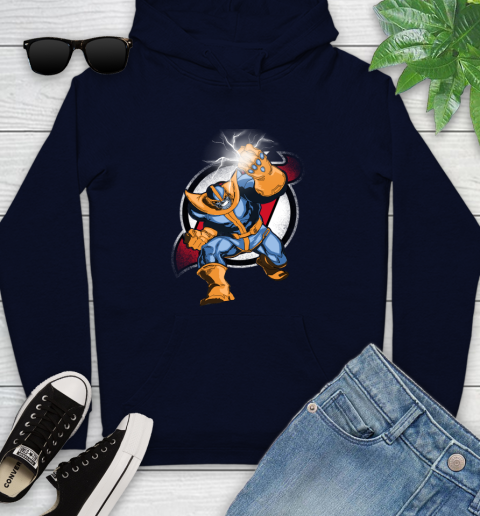 New Jersey Devils NHL Hockey Thanos Avengers Infinity War Marvel Youth Hoodie 3