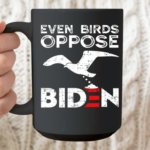 Even Birds Oppose Biden Ceramic Mug 15oz