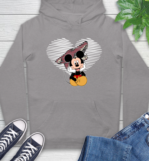 NHL Arizona Coyotes The Heart Mickey Mouse Disney Hockey Hoodie 6
