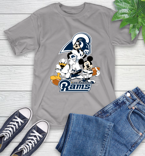 NFL Los Angeles Rams Mickey Mouse Donald Duck Goofy Football Shirt T-Shirt 6