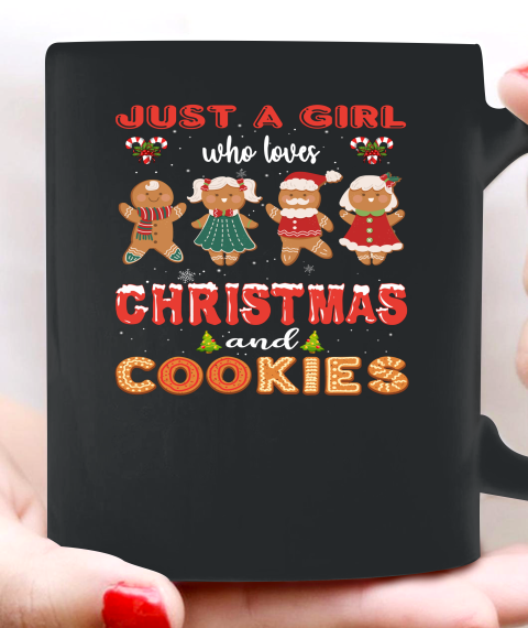 Just A Girl Who Loves Christmas And Cookies Gingerbread Ceramic Mug 11oz