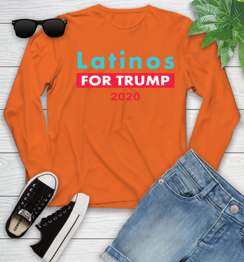 Latinos Trump 2020 Youth Long Sleeve 4