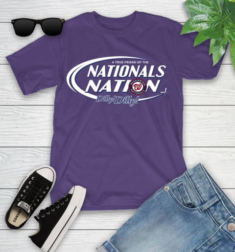 MLB A True Friend Of The Washington Nationals Dilly Dilly Baseball Sports Youth T-Shirt 3